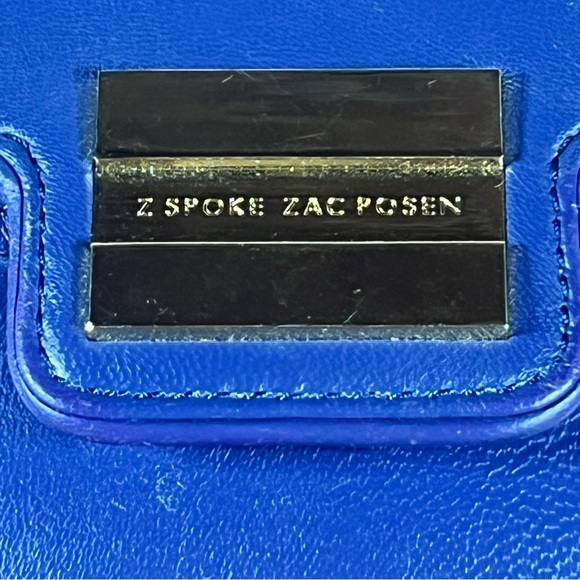 Zac Posen Z Spoke Mini Leather Crossbody Bag Purple Good Condition - Picture 6 of 11